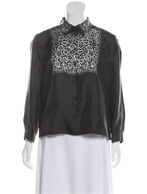 prada printed tops|prada blouses for women.